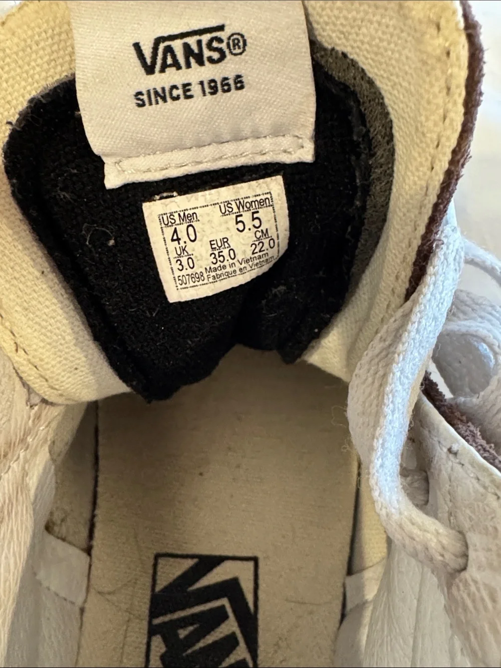 Vans Sk8-Hi sneakers in brown suede